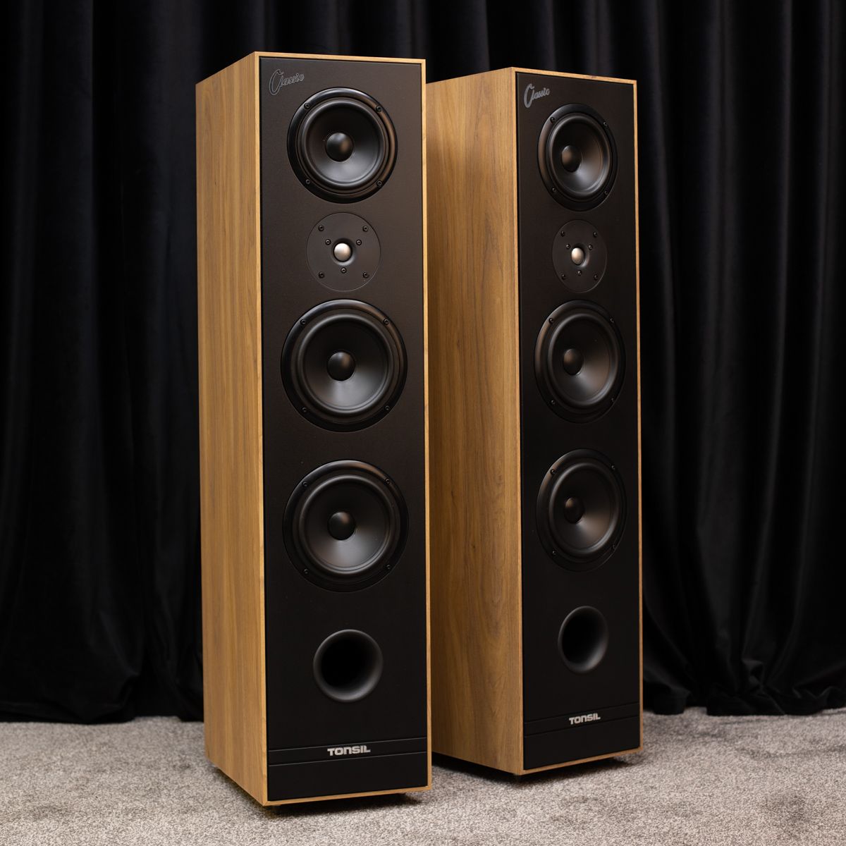 POLISH Floor Columns TONSIL MAESTRO CLASSIC Natural Oak STEREO Pair Manufacturer code Classic naturalny dąb