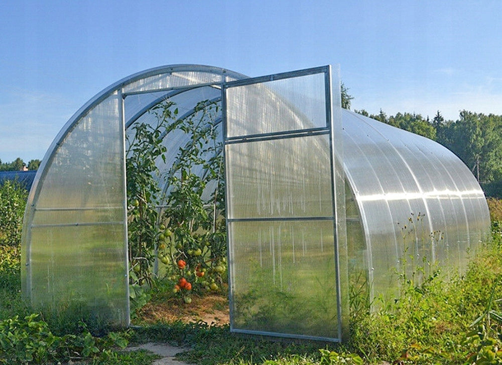 POLYCARBONATE GREENHOUSE 6mm - 3x2m with GALVANIZING 40x20mm Product height 200 cm