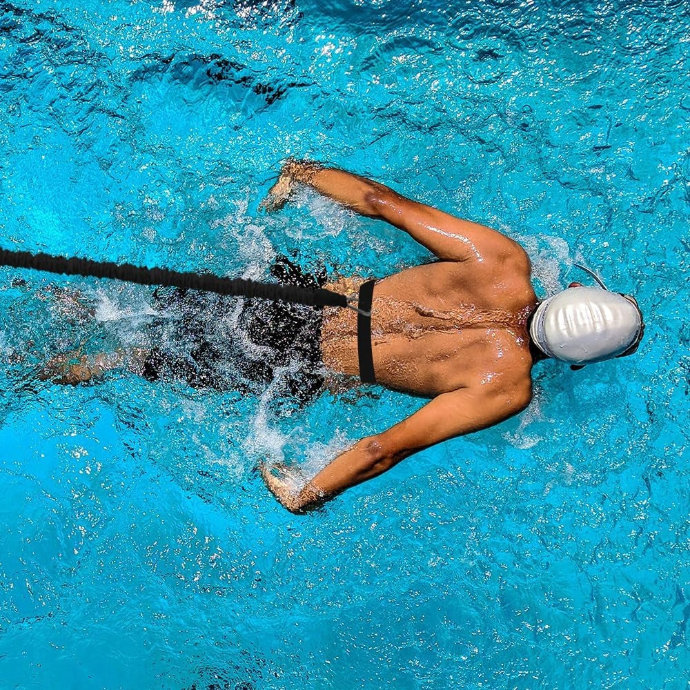 POOL SWIMMING BELT ADJUSTABLE TRAINING FOR ADULTS 2,5-7,5 M Manufacturer code PAS DO PŁYWANIA STREFAZAKUPÓW
