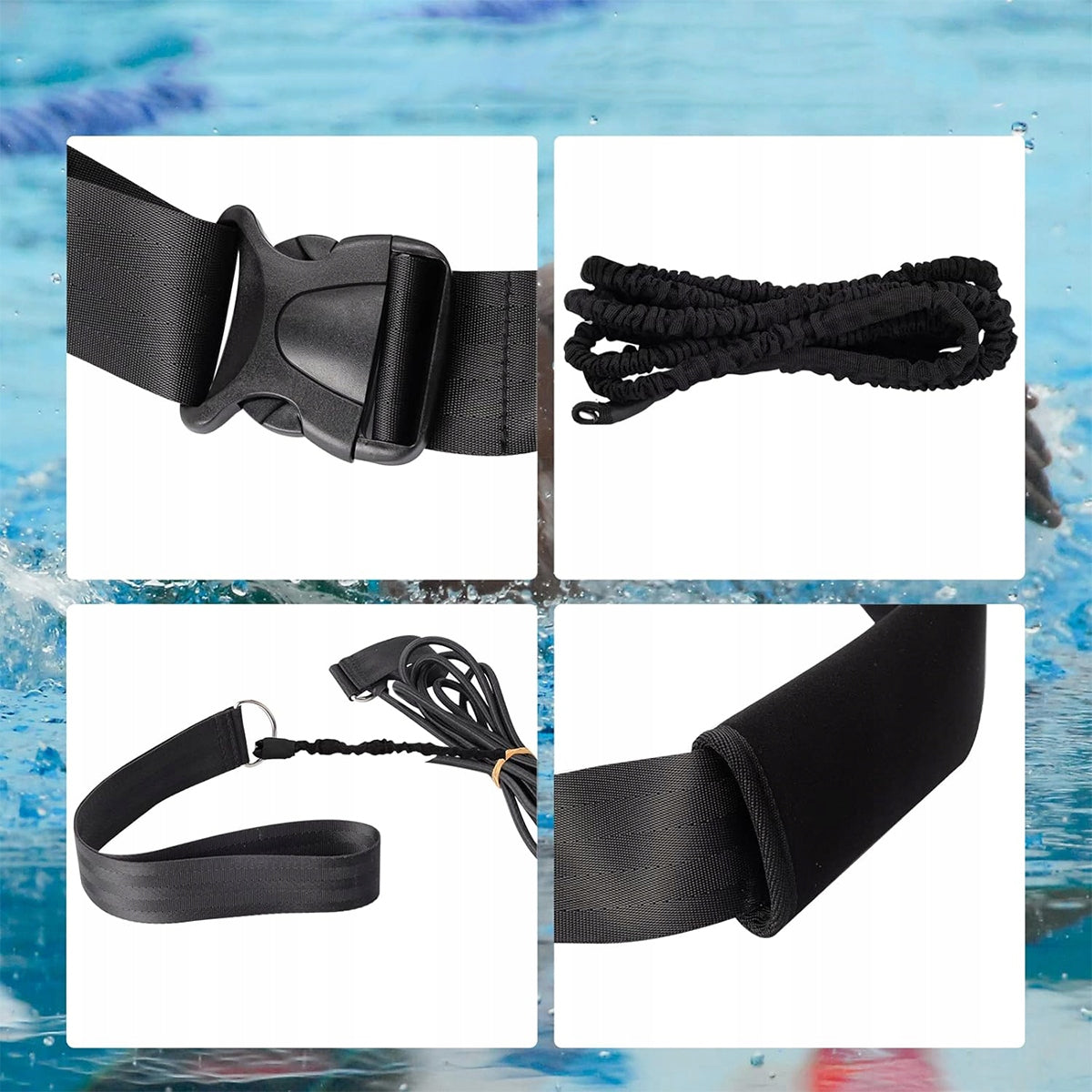 POOL SWIMMING BELT ADJUSTABLE TRAINING FOR ADULTS 3,6 M EAN (GTIN) 4048824061940