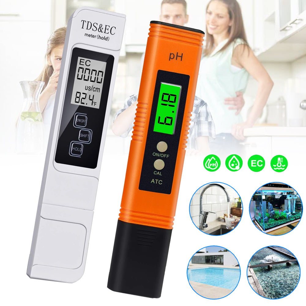 POOL WATER TEST KIT, PH TESTER, TURNS OFF AUTOMATICALLY
