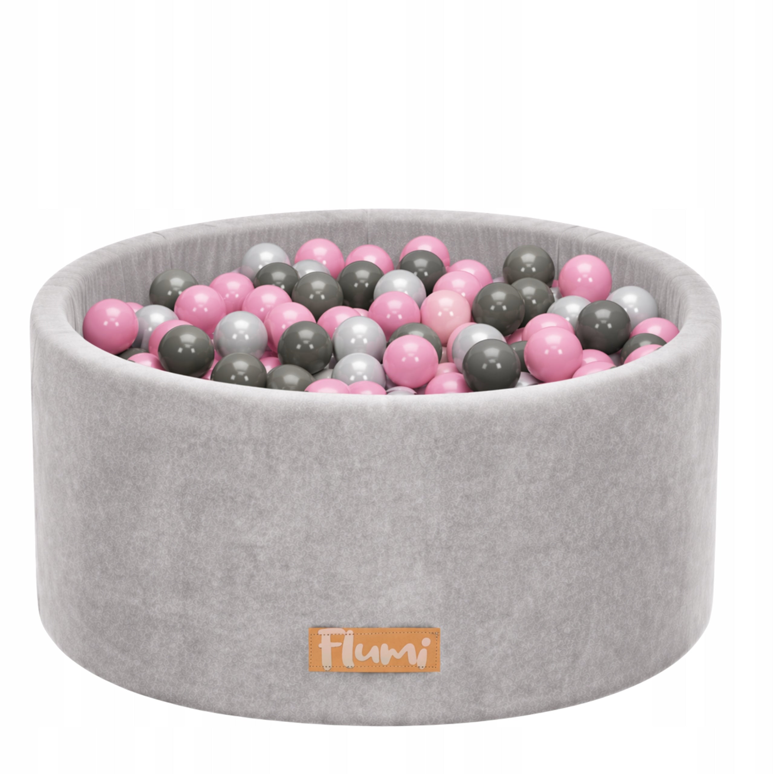 POOL WITH BALLS FLUMI 200 BALLS 90X40 WITH ENGRAVING FREEBIE DIFFERENT COLORS OF BALLS Kid's age 6+ months