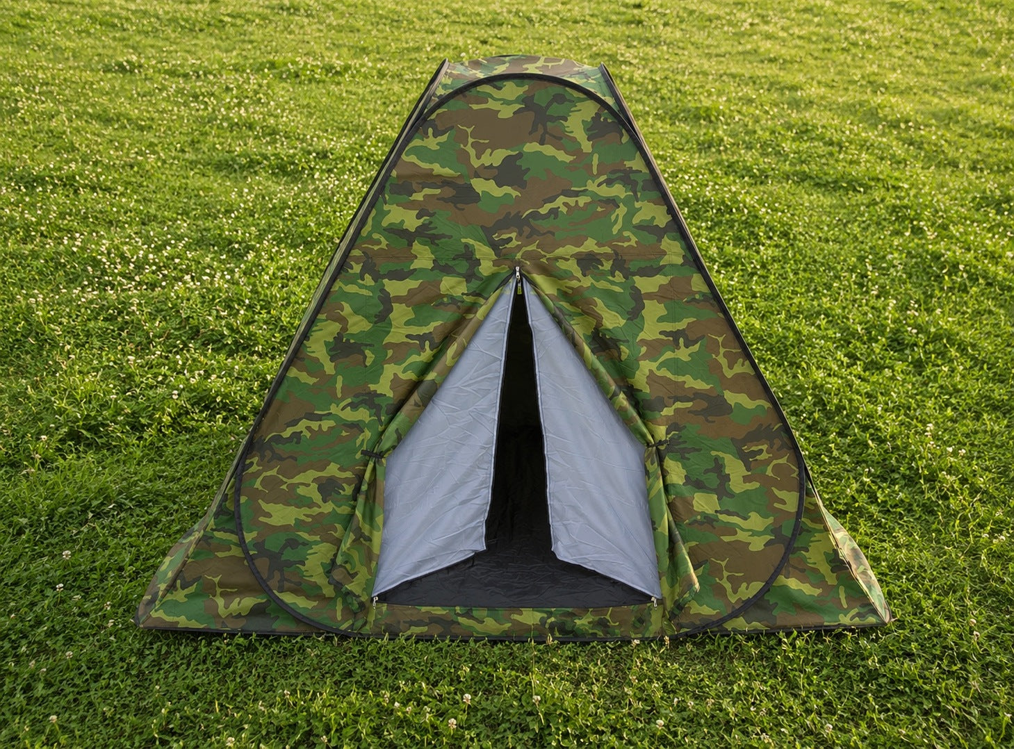 POP-UP CAMO SELF-FOLDING HIKING TENT WITH MOSQUITO NET AND COVER Manufacturer code S1816