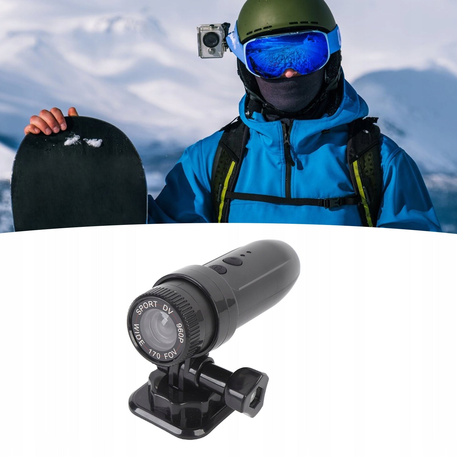 PORTABLE ACTION CAMERA FOR MOTORCYCLE BIKE SPORT DV 128 X960 Brand no brand
