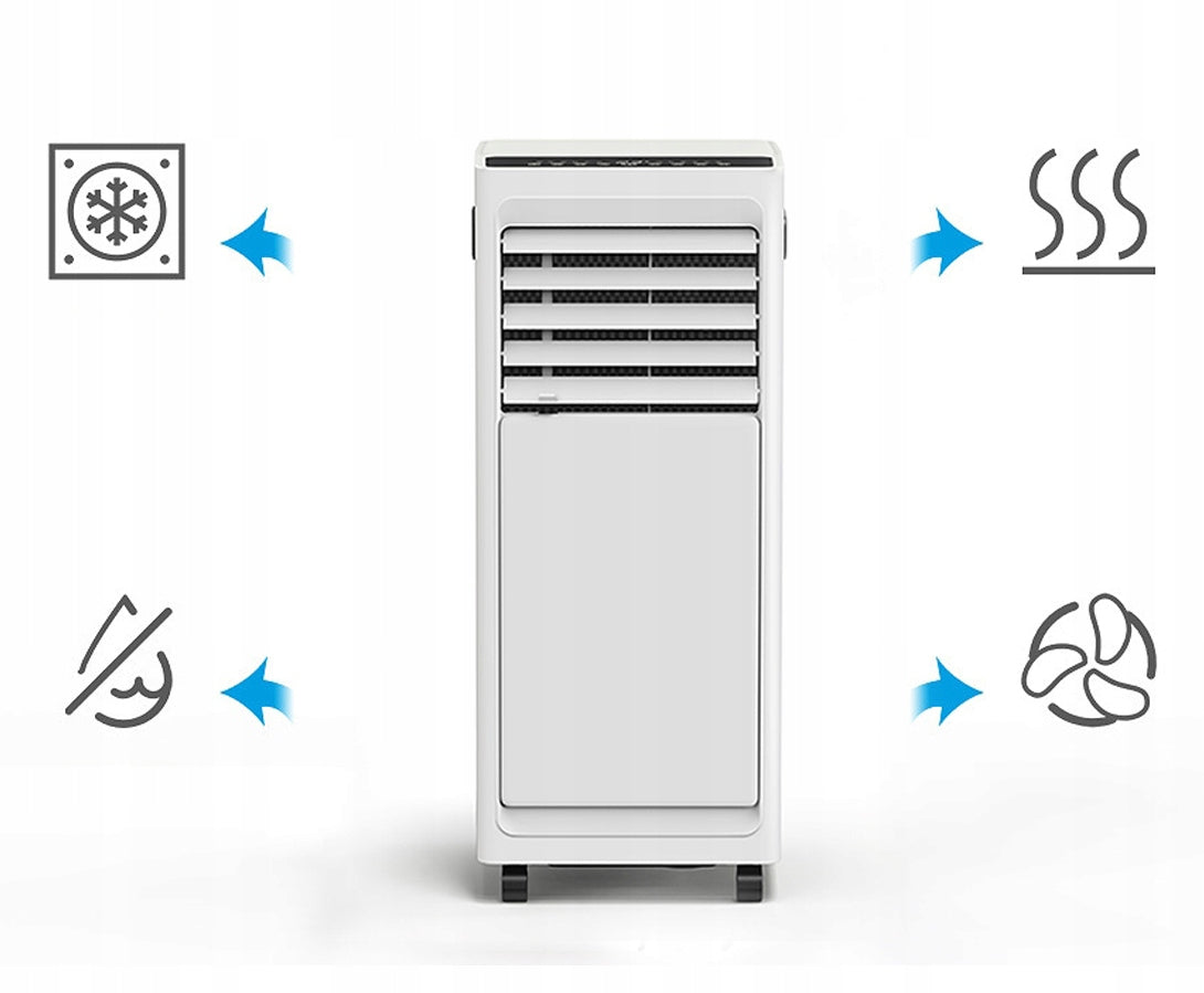 PORTABLE AIR CONDITIONER 9000BTU AIR CONDITIONING ONLY COOLING 2 GEAR 24HTIMER Model HY90-AL25