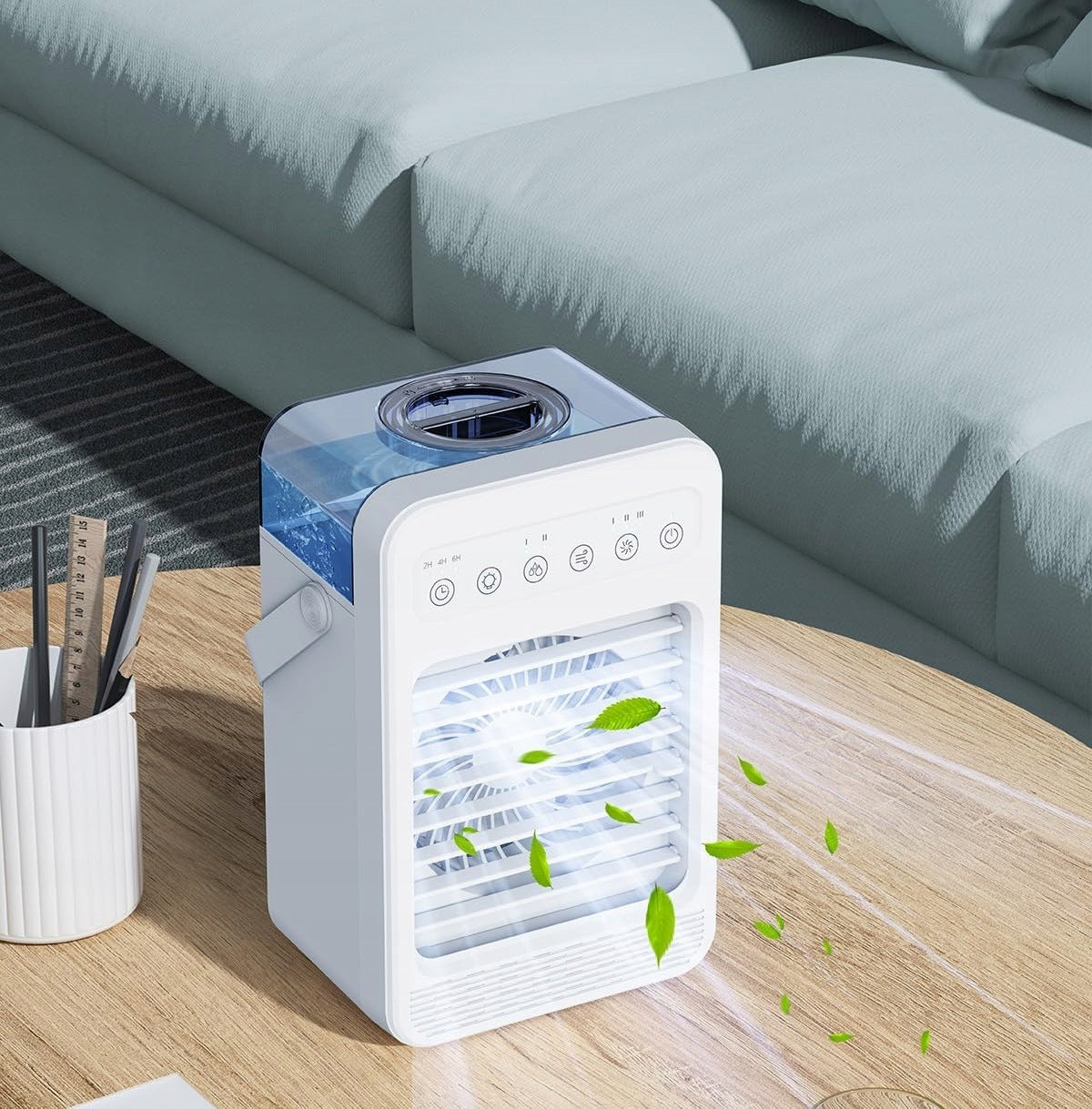 PORTABLE AIR CONDITIONER FAN 4in1 4 SPEED MIST OSCILLATION LED Brand no brand