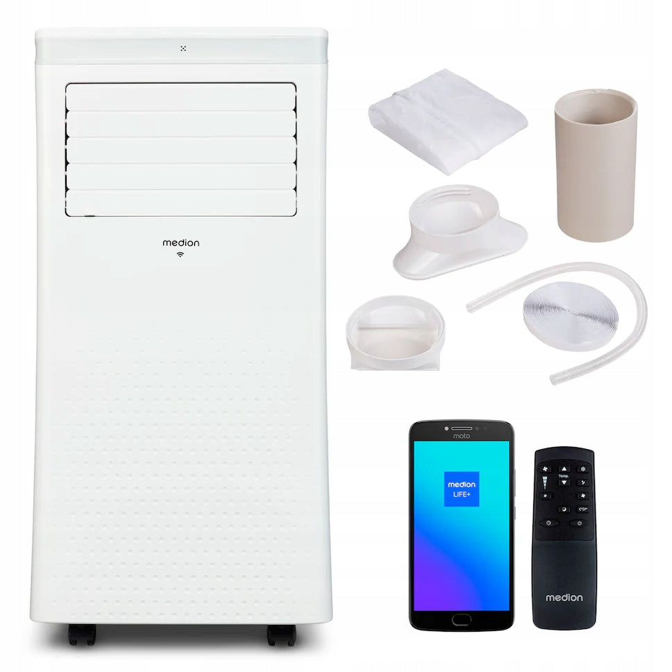 PORTABLE AIR CONDITIONER MEDION 3in1,1000W 34m² 10.000BTU WiFi+APPLICATION+PILOT