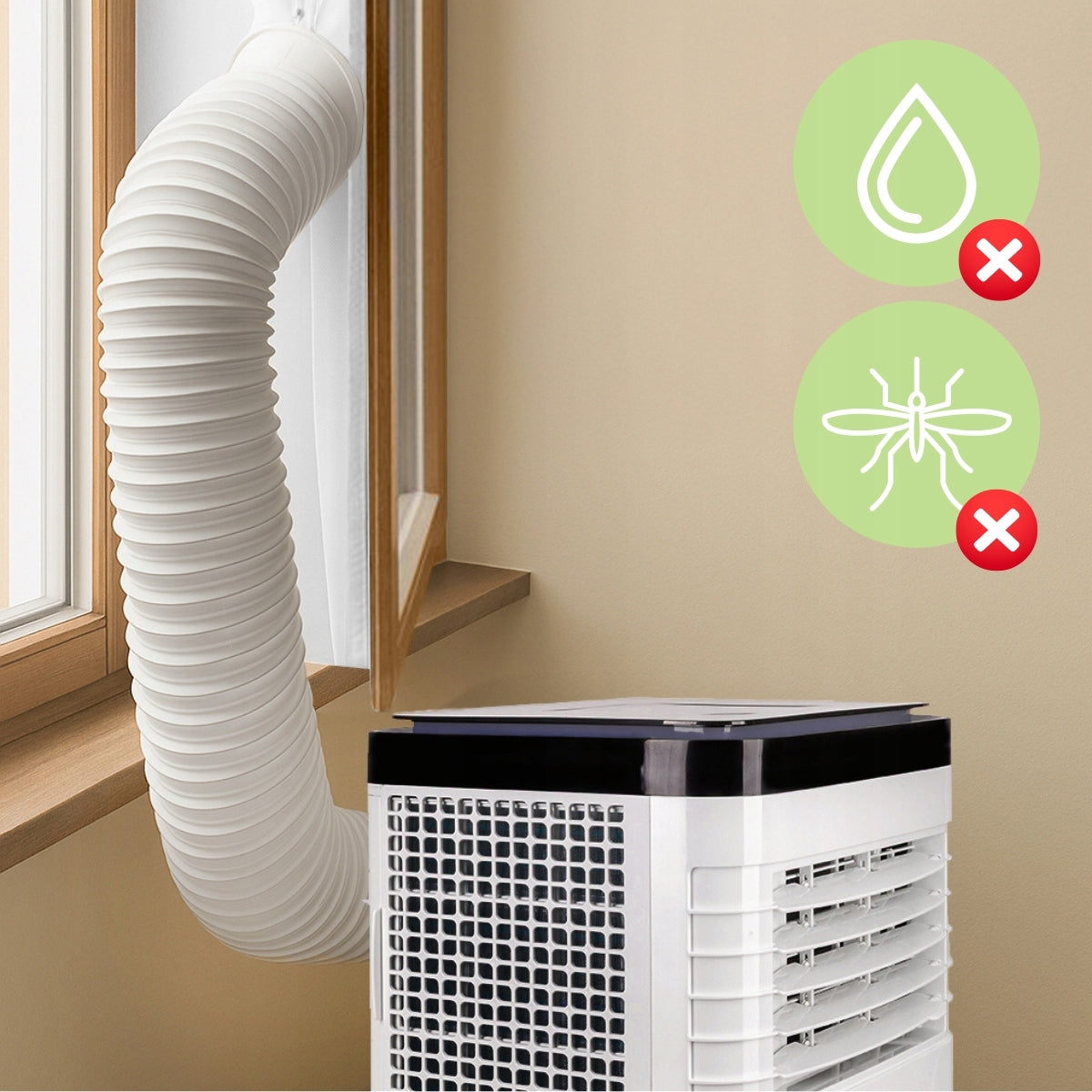 PORTABLE AIR CONDITIONER QUIET 3in1 2.6kW 9000BTU/h DEHUMIDIFIER KAMILLE Type air conditioner