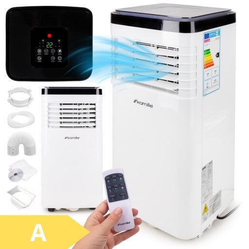 PORTABLE AIR CONDITIONER QUIET 3in1 2.6kW 9000BTU/h DEHUMIDIFIER KAMILLE