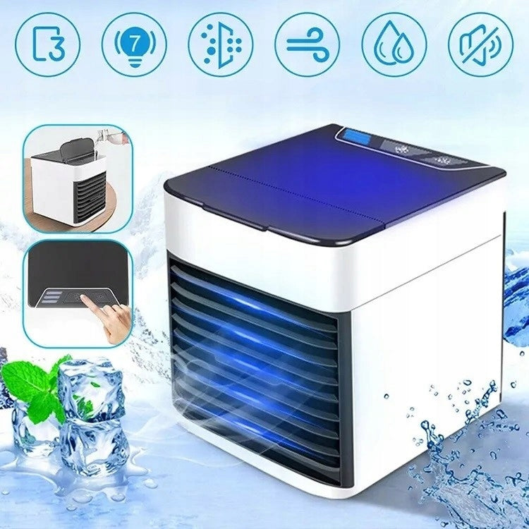 PORTABLE AIR COOLER LED WATER PORTABLE 3IN1 USB SMALL EFFICIENT Number of speed modes 3