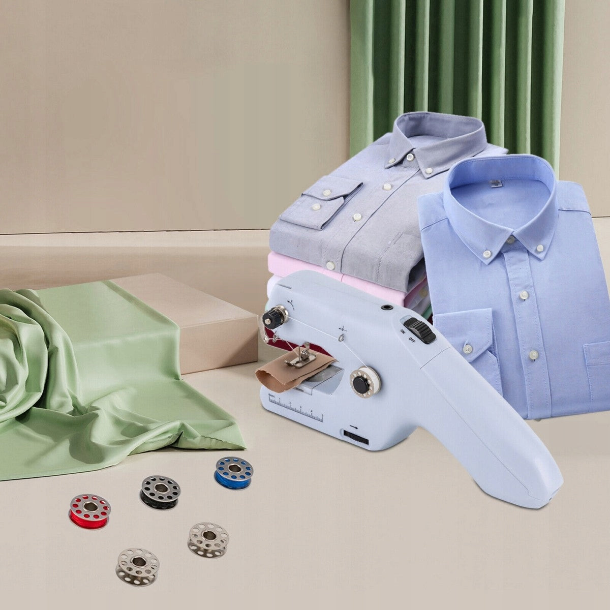 PORTABLE BATTERY OPERATED HAND SEWING MACHINE OR FAST ACCURATE CABLE EAN (GTIN) 4016858549840