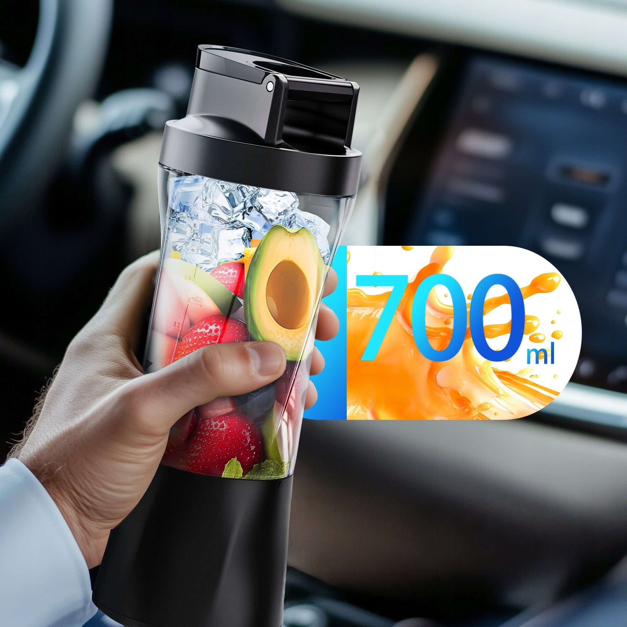 PORTABLE BLENDER 700ml , 6000 mAh, Mocny Mini Blender Kielichowy Manufacturer code B0DSL8KX3G