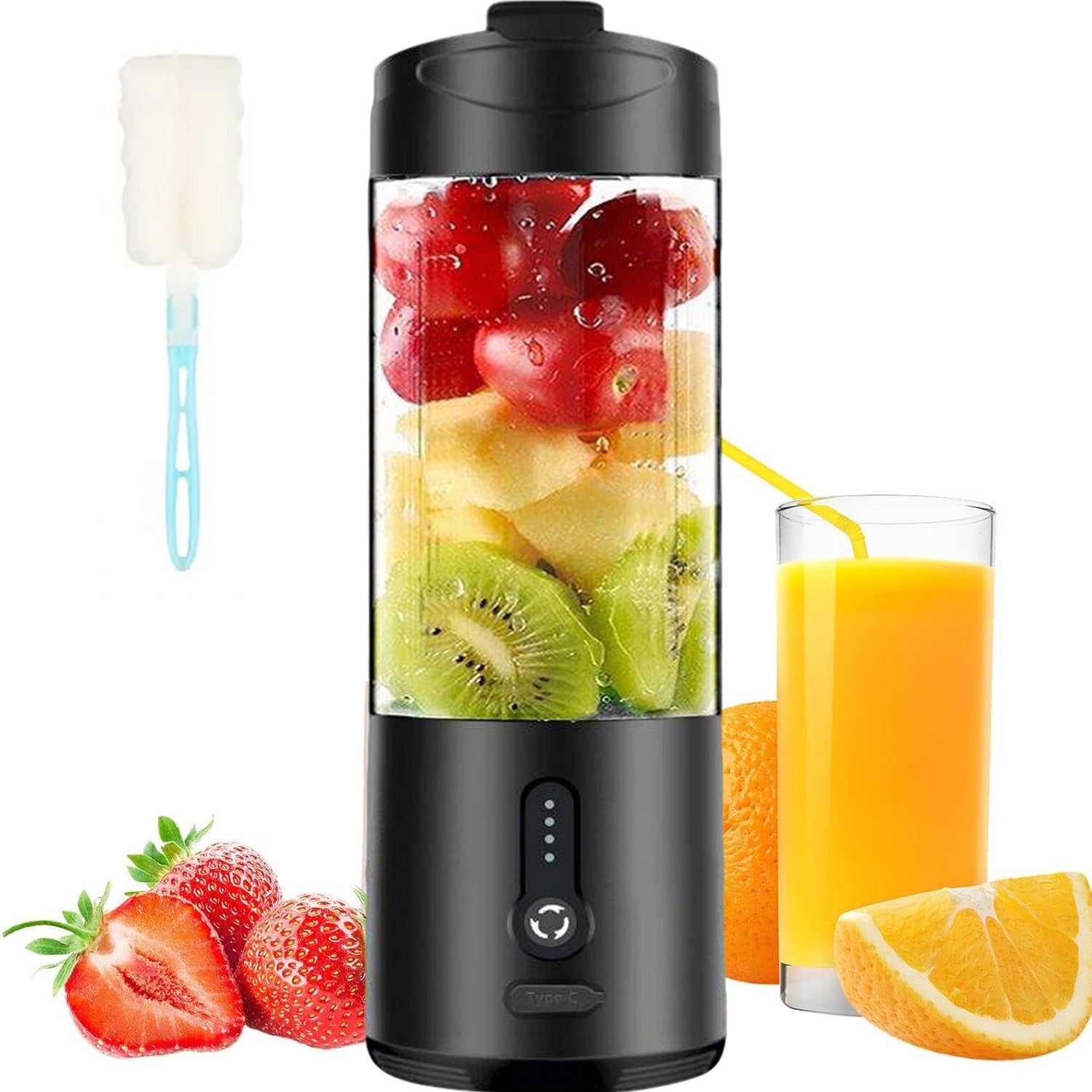 PORTABLE BLENDER USB FRESH SMOOTHIE WHEREVER YOU ARE 530ML