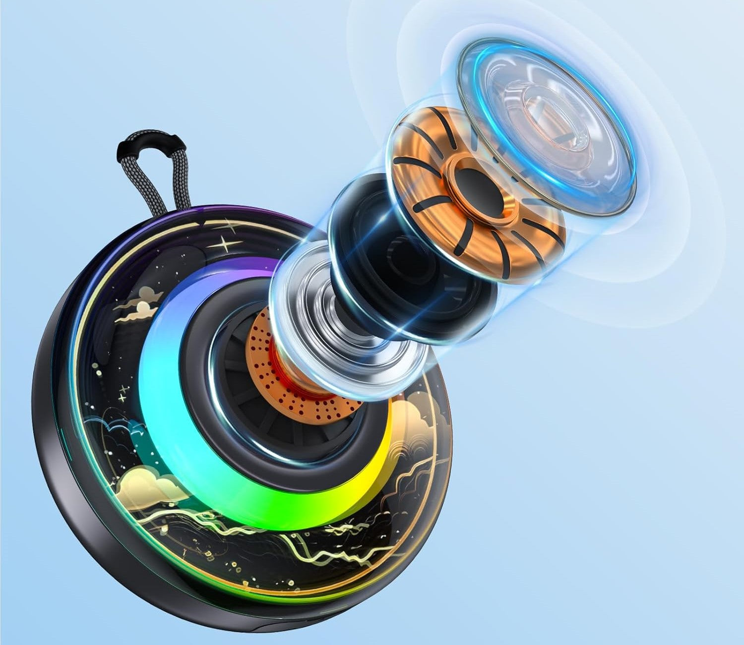 PORTABLE BLUETHOOTH RGB WIRELESS SPEAKER Brand no brand