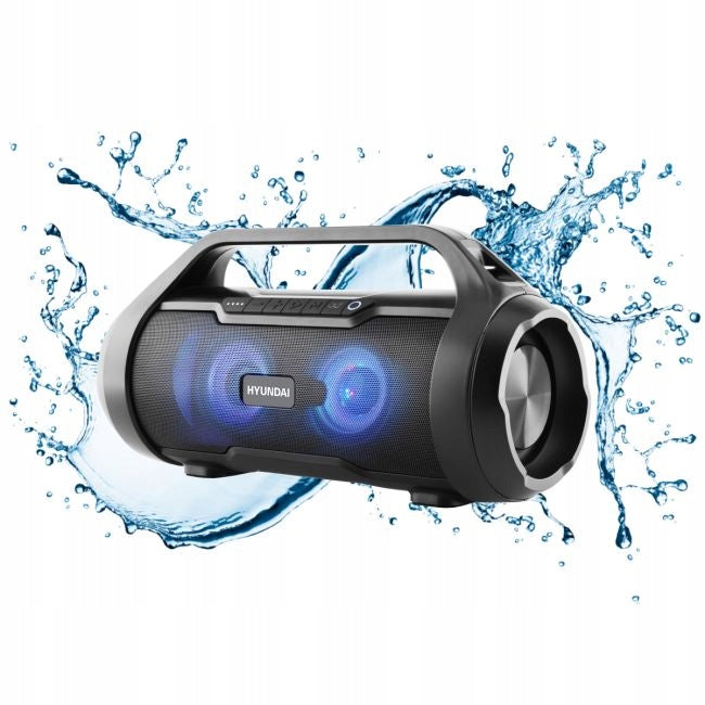 PORTABLE BLUETOOTH SPEAKER 40W FM RADIO AUX up to 15h USB MicroSD Hyundai Packaging status original