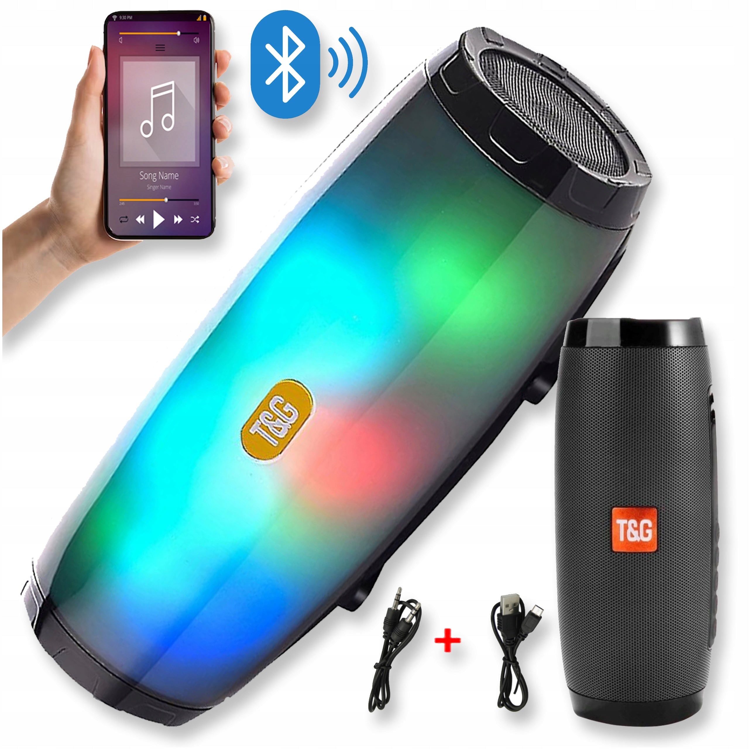 PORTABLE BLUETOOTH SPEAKER SMART WIRELESS BLACK MOBILE USB
