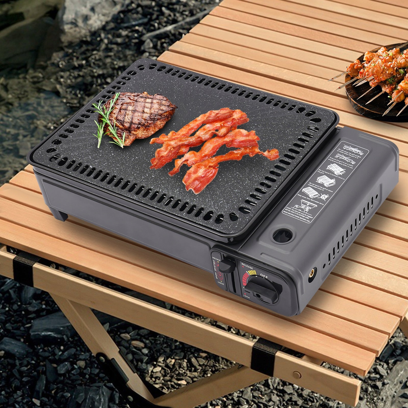 PORTABLE CAMPING GRILL GAS STOVE BUTANE GAS STOVE FOR CAMPING Brand no brand