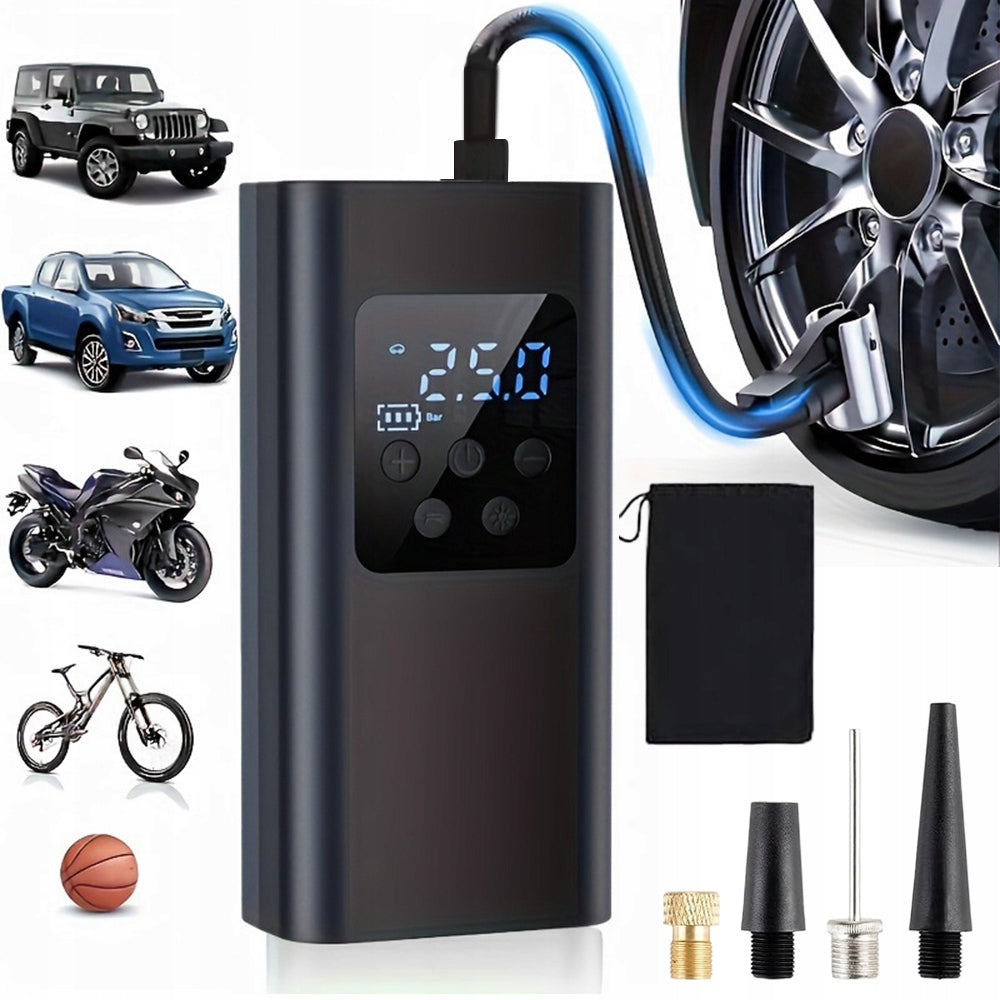 PORTABLE CAR COMPRESSOR BATTERY ELECTRIC BICYCLE WHEEL PUMP Brand no brand