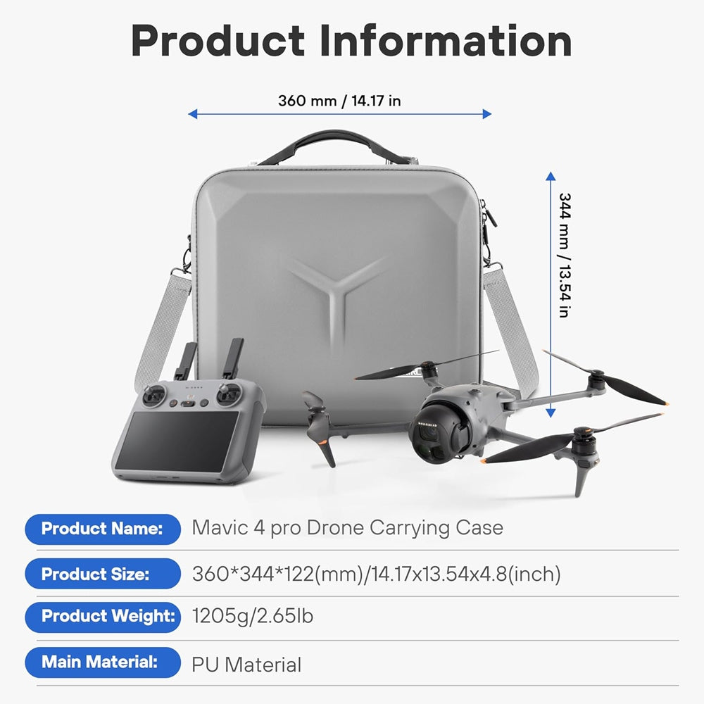 PORTABLE CARRYING BAG STORAGE CASE FOR DJI MAVIC 4 PRO COMBO TRAVEL BAG Manufacturer code 12020058