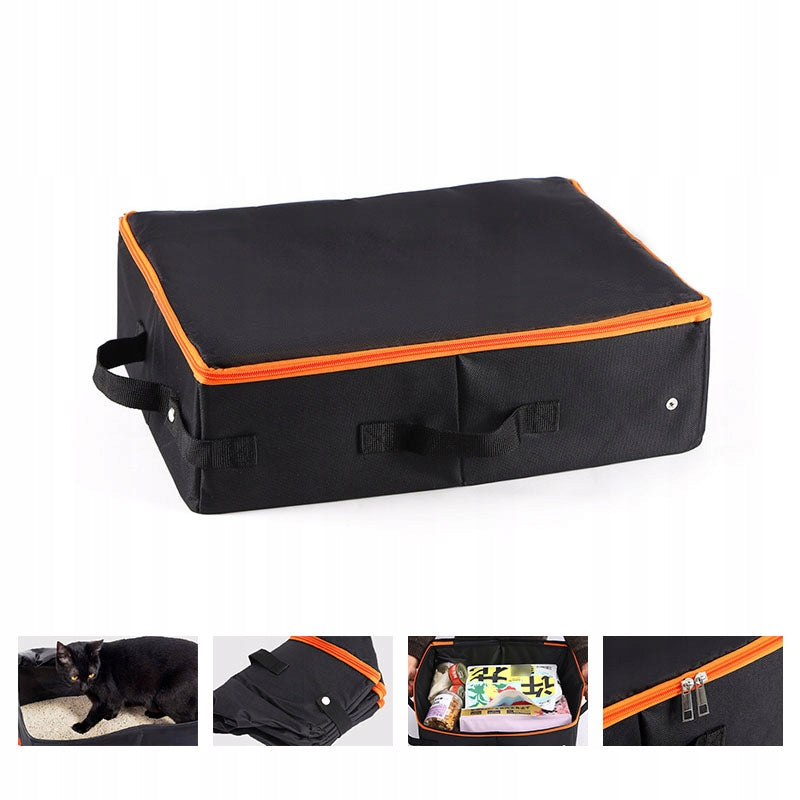 PORTABLE CAT DOG TRAVEL LITTER BOX WITH LID FOLDING SET Manufacturer code THF250902