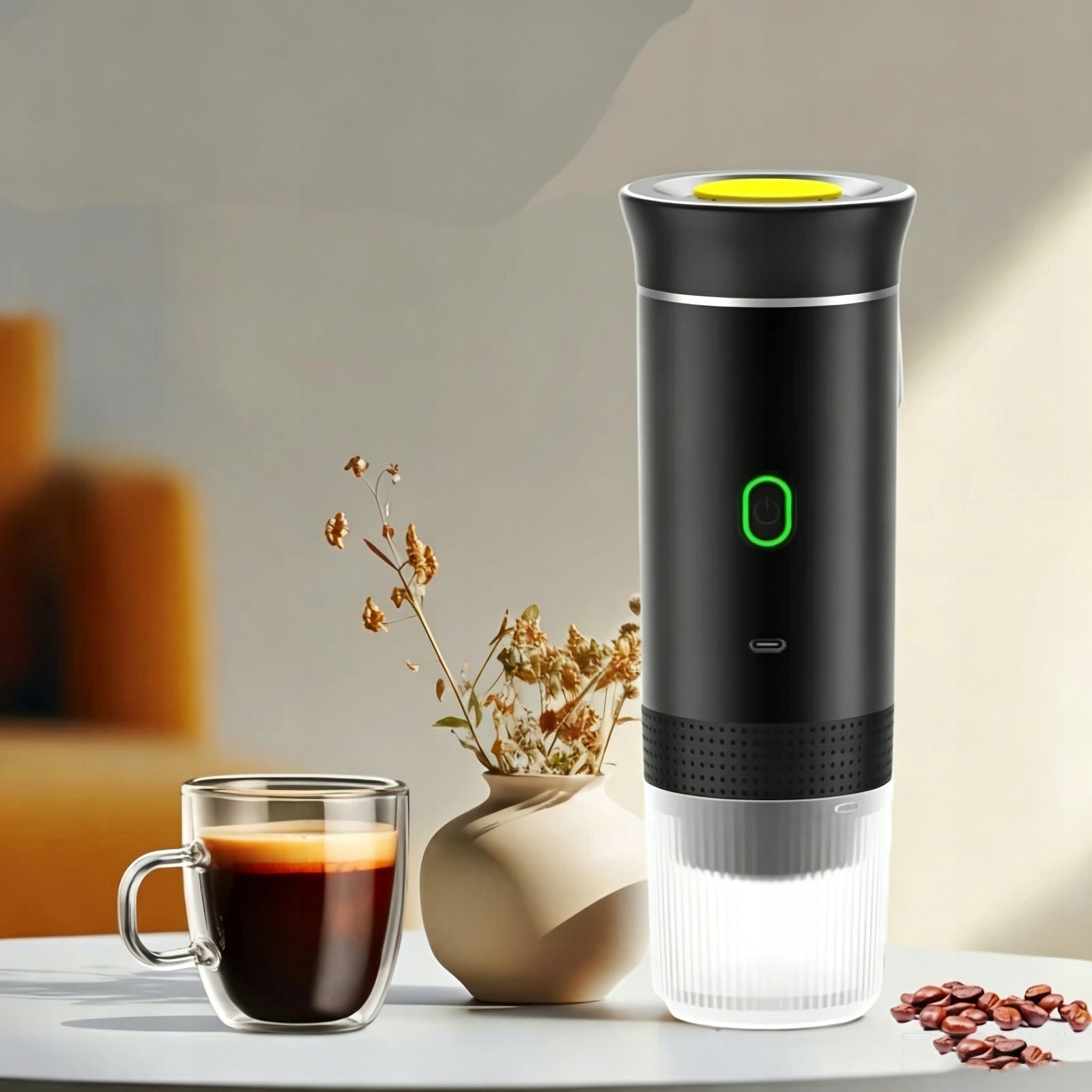 PORTABLE COFFEE MAKER 7500MAH SELF HEATING CAMPING CAR Brand no brand