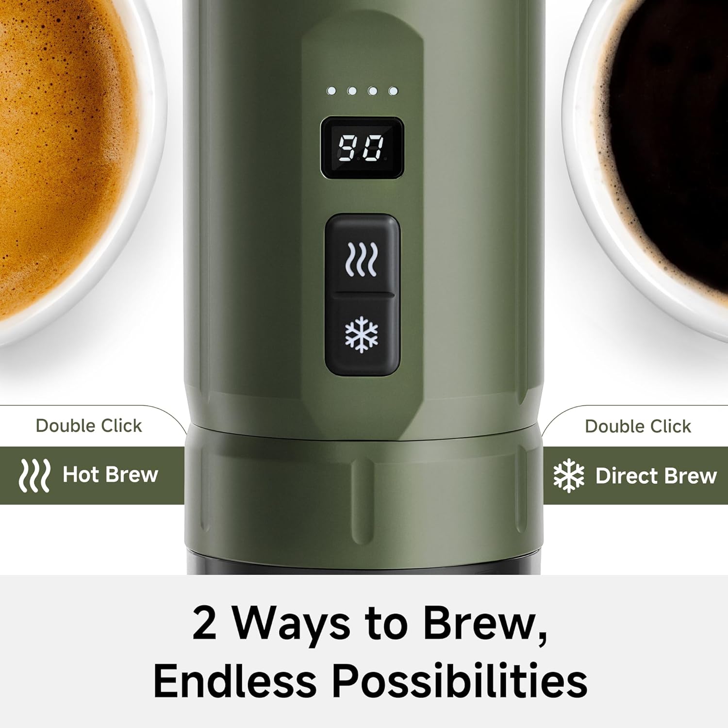 PORTABLE COFFEE MAKER HiBREW H4C 20BAR USB CAMPING AUTO Brand HiBREW