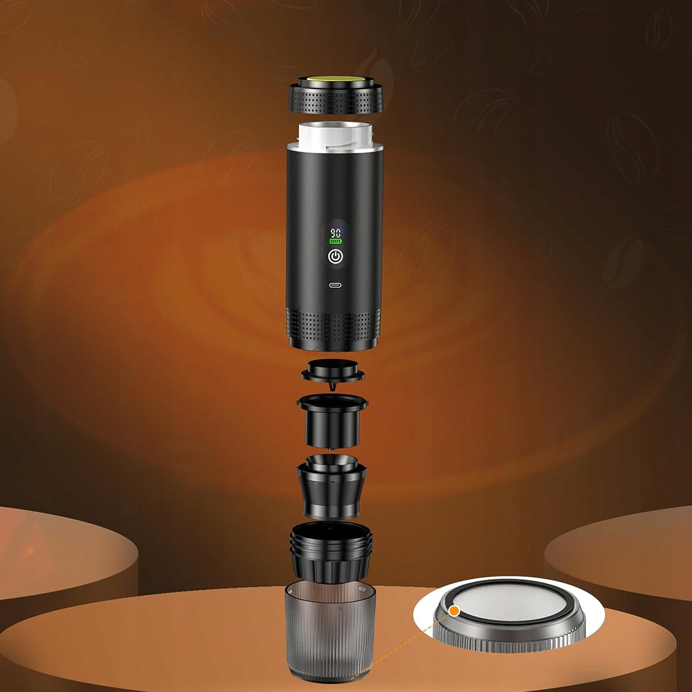PORTABLE COFFEE MAKER PRESSURE BATTERY 7500MAH USB-C TRAVEL Manufacturer code 12320
