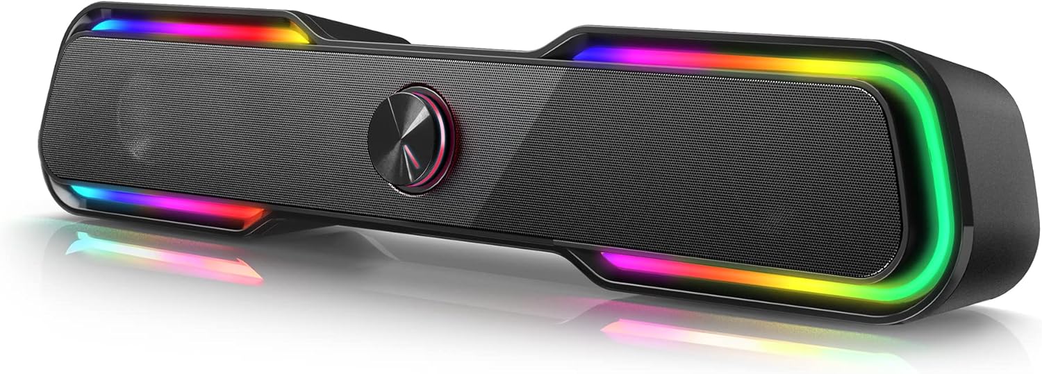 PORTABLE COMPUTER SPEAKER RGB Bluetooth SOUNDBAR BAZIVVE BV-001