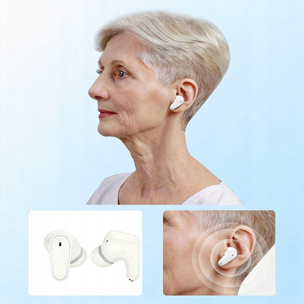 PORTABLE EAR HEARING AID WITH EQUIPPED CASE EASY TO CARRY Medical device no