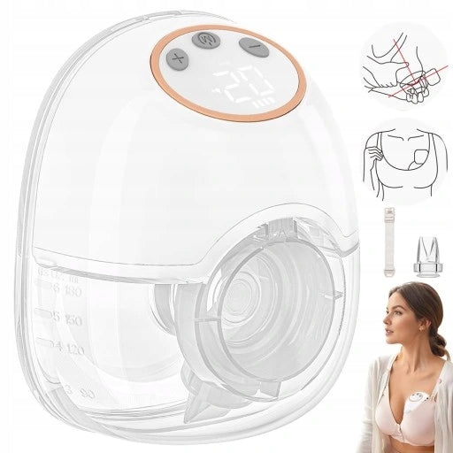 PORTABLE ELECTRIC BREAST PUMP POWERPUMP EXTREMELY QUIET 12 LEVELS 150ML