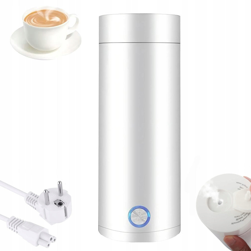 PORTABLE ELECTRIC KETTLE FAST COOKING 5 MINUTES THERMOS 400ML