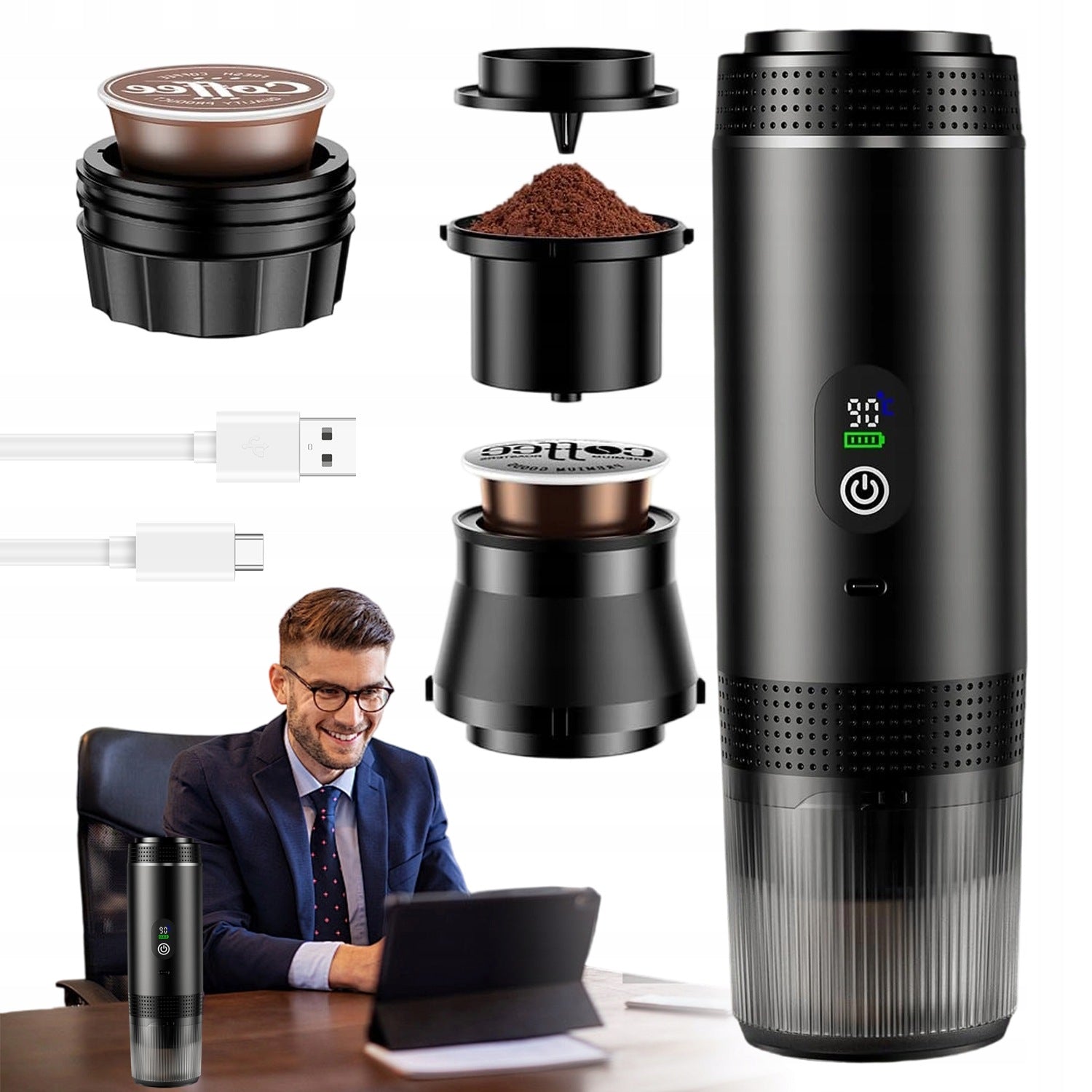 PORTABLE EXPRESS COMPACT WIRELESS REUSABLE FILTER 80ML 20BAR