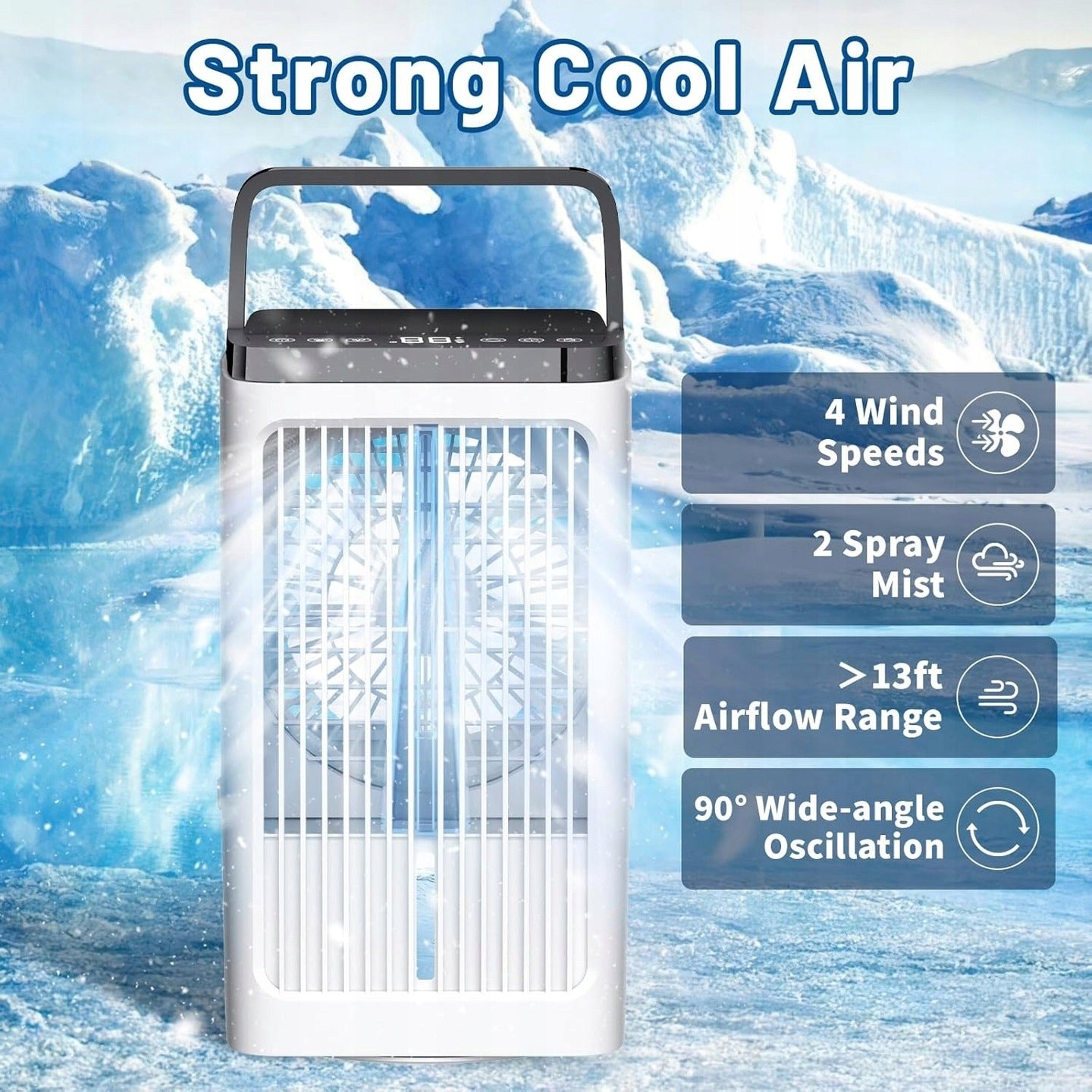 PORTABLE FAN AIR CONDITIONER K70 AIR COOLER with TIMER Manufacturer code Klimatyzator przenośny Air Cooler