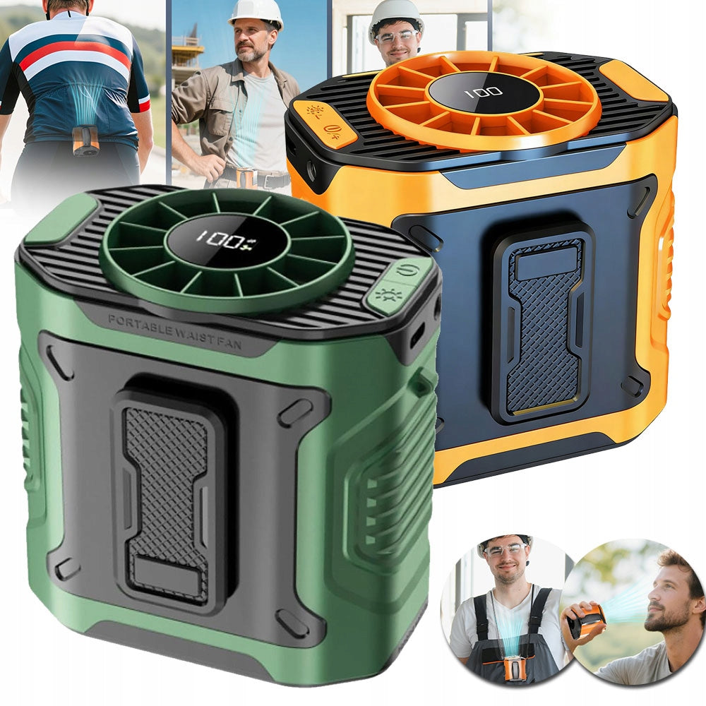 PORTABLE FAN WITH CLIP ON USB STRAP FOR CAMPING, FISHING, HIKING Packaging status original