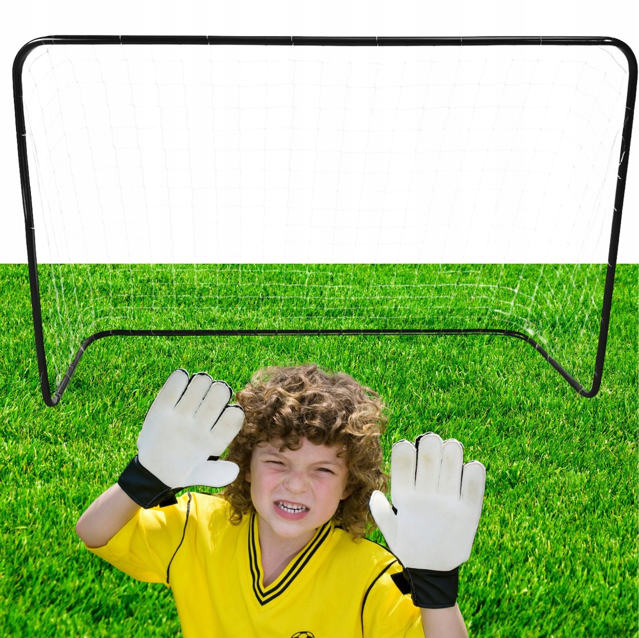 PORTABLE FOOTBALL GOAL FOLDING 183x122x61 cm FOR CHILDREN GIFT Manufacturer code 5243