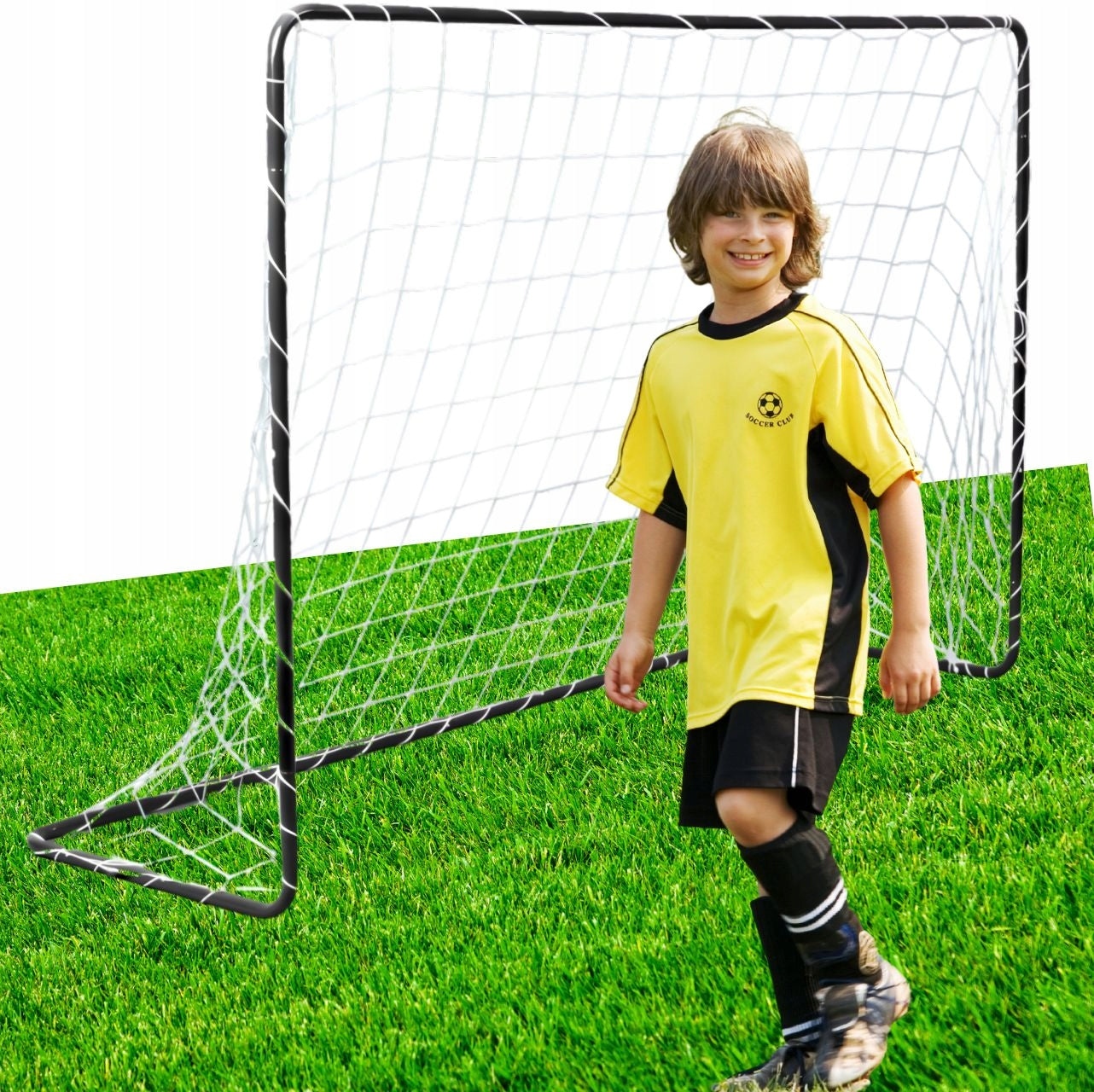 PORTABLE FOOTBALL GOAL FOLDING 183x122x61 cm FOR CHILDREN GIFT