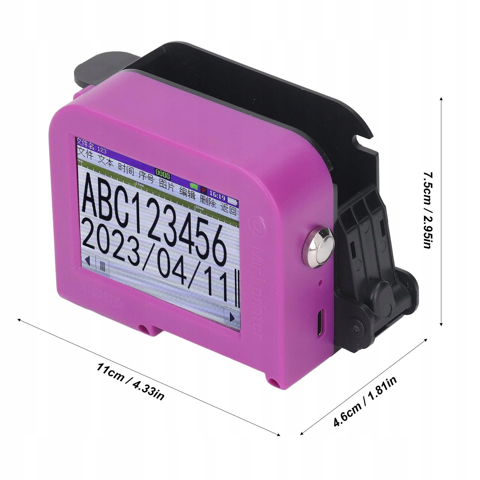 PORTABLE HAND INKJET PRINTER FOR MARKING CODE DATES EAN QR NUMBER Brand no brand