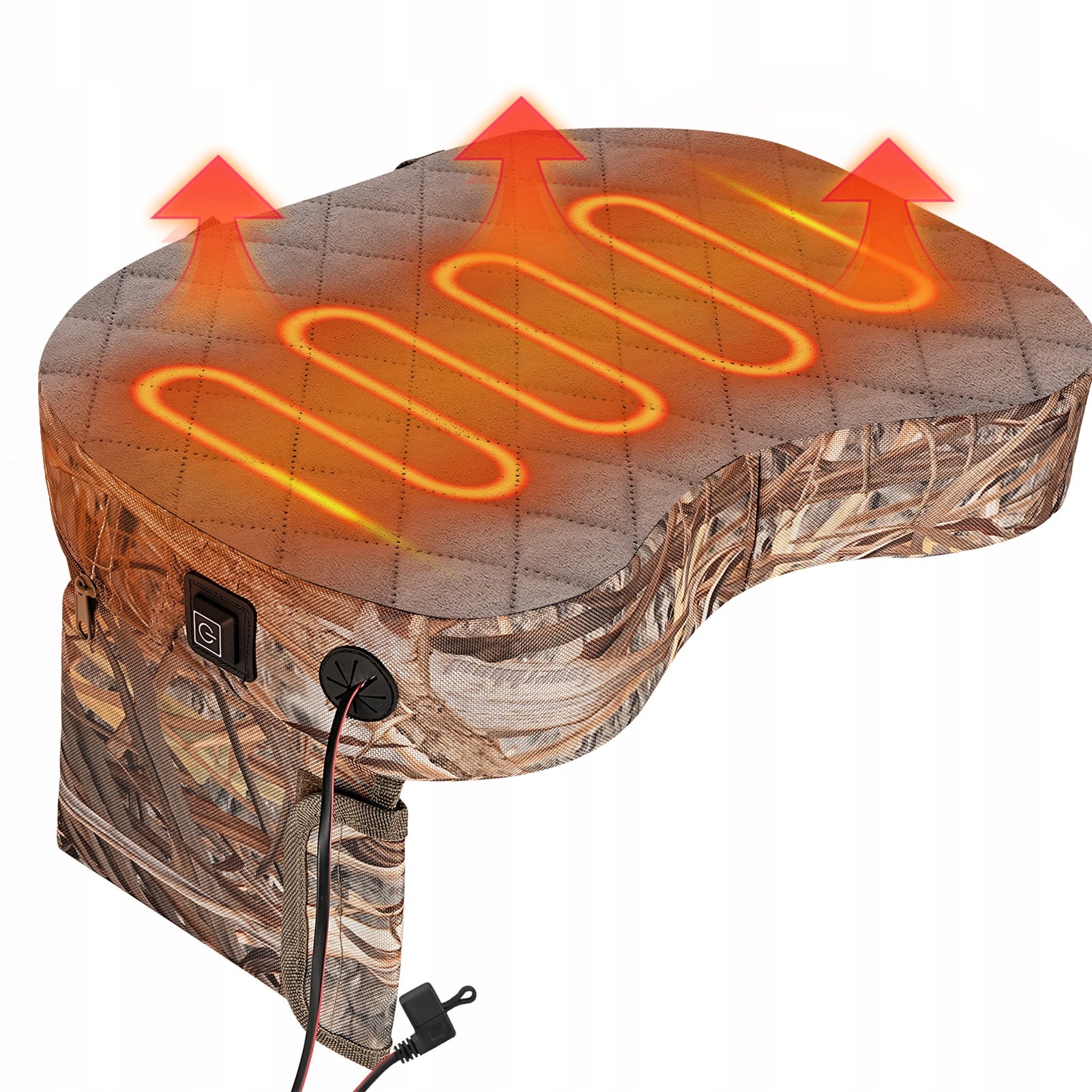 PORTABLE HEATED STADIUM SEAT CUSHION WATERPROOF