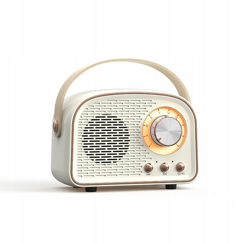 PORTABLE KITCHEN RADIO FM BLUETOOTH RETRO USB SD AUX MP3 FOR BATTERY