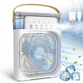 PORTABLE MINI FAN 3 in 1 AIR CONDITIONER WITH HUMIDIFIER XDH AIR COOLER