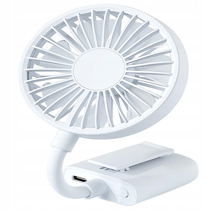PORTABLE MINI FAN USB DESK FAN HANDHELD CLIP QUIET FOR OFFICE