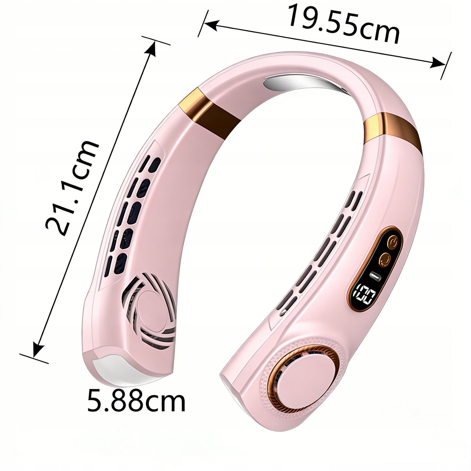 PORTABLE NECK FAN WITH LED 8000MAH MINI AIR CONDITIONER 5 Brand no brand