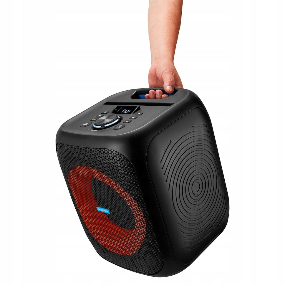 PORTABLE PARTY BLUETOOTH SPEAKER 50W RMS KARAOKE MICROPHONE Brand Medion