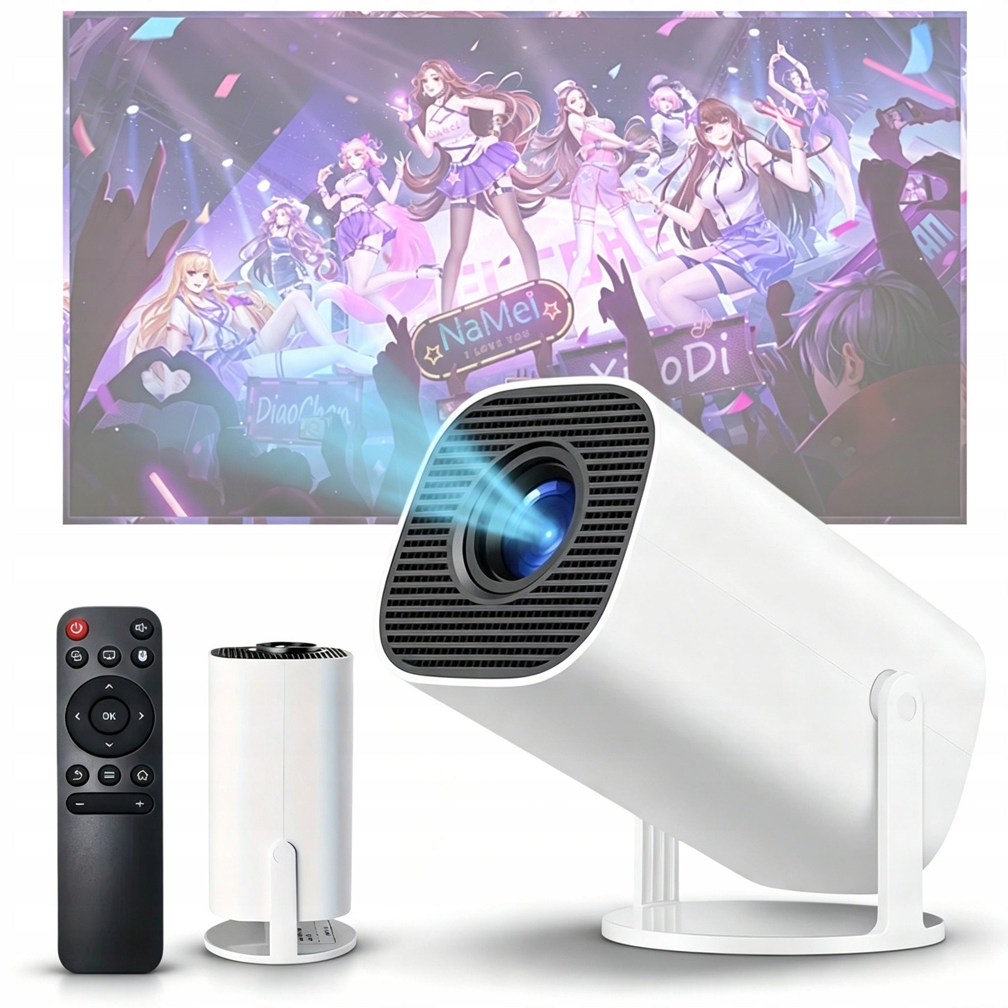PORTABLE PROJECTOR 200 ANSI ANDROID 12 WIFI 5G BT 5.0 IMAGE UP TO 200 INCHES