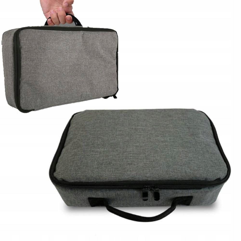 PORTABLE PROJECTOR CASE POUCH BAG GREY 34.5X20X10 CM