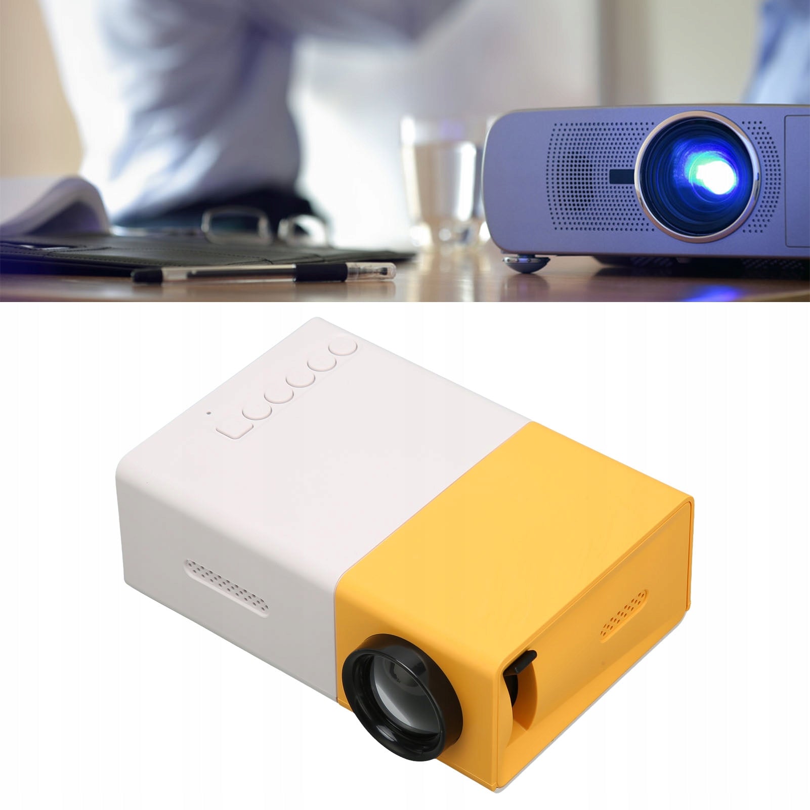 PORTABLE PROJECTOR MINI PROJECTOR WIFI HD USB PS5 Model YG300