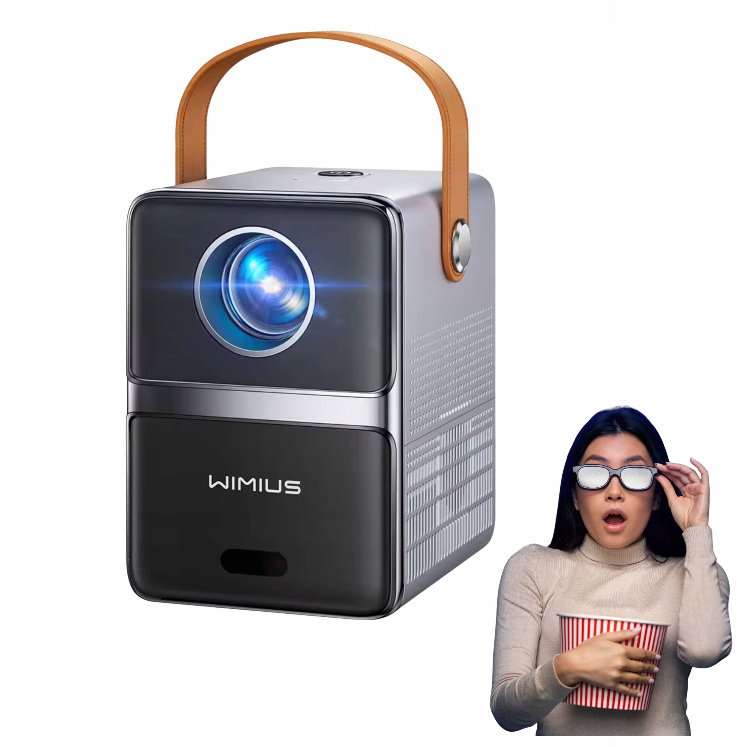 PORTABLE PROJECTOR Wimius PROJECTOR FOR HOME THEATER 1080HD 2800 LUMENS