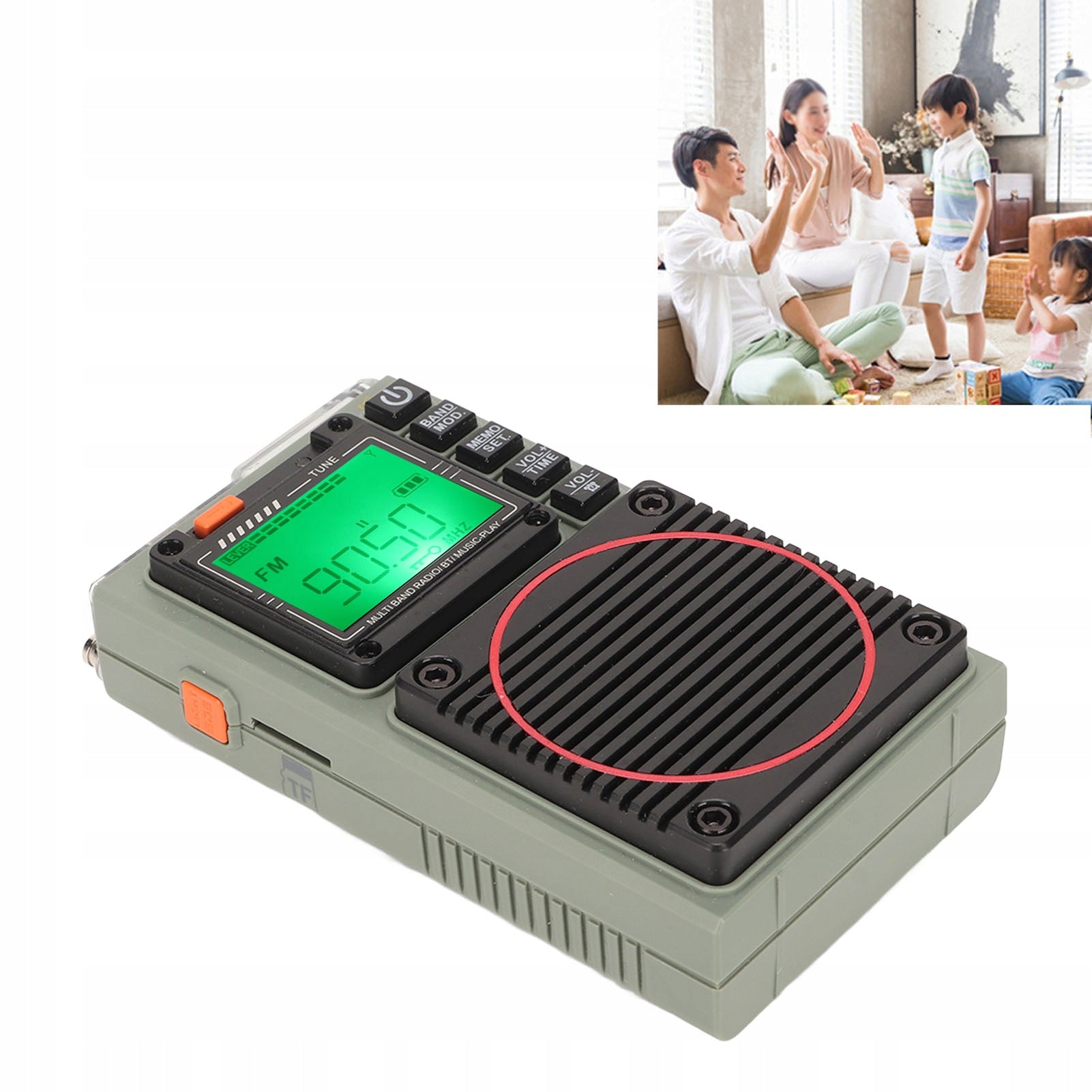PORTABLE RADIO BATTERIES FM VHF AM SW WB HRD-787 NA1000mAh Brand no brand