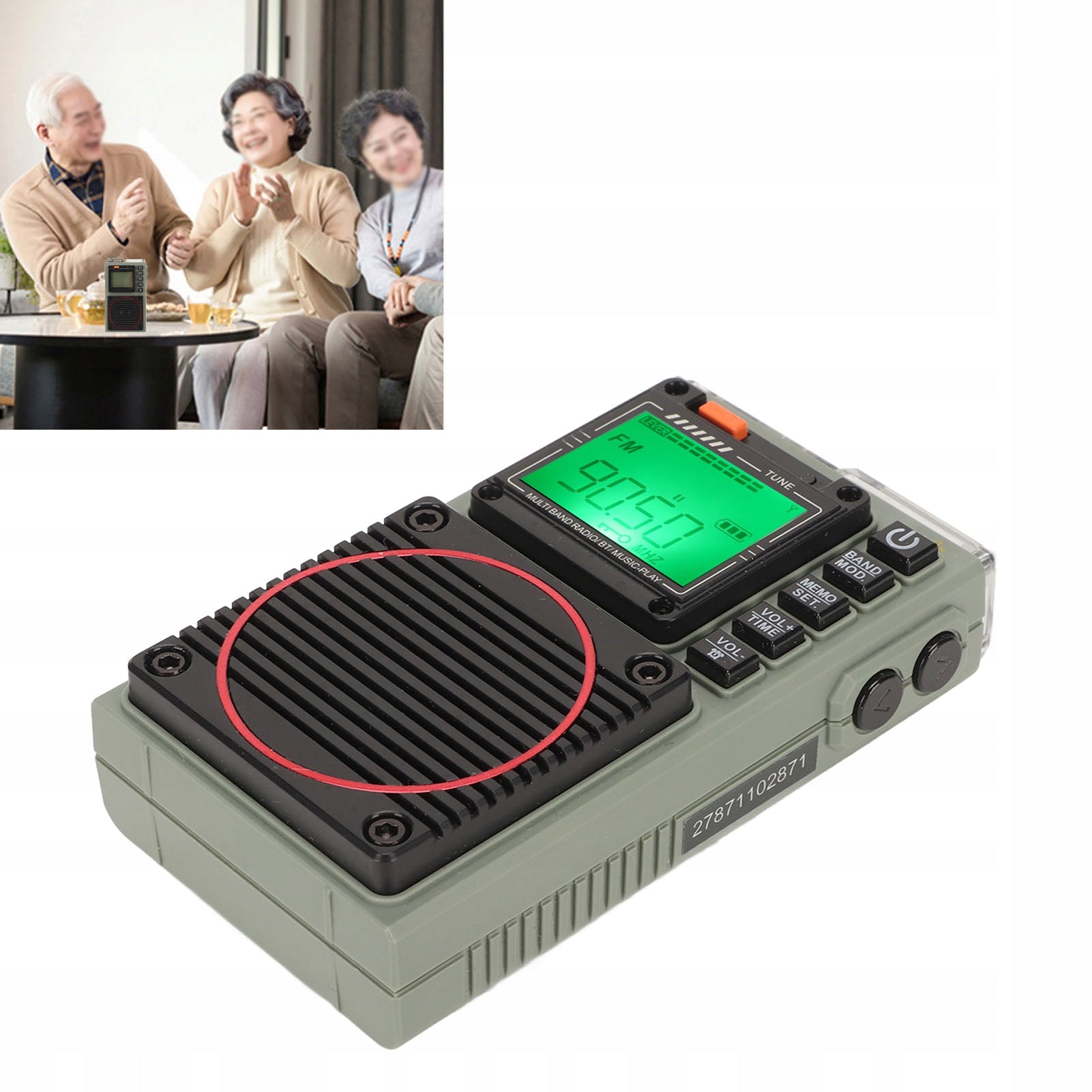 PORTABLE RADIO BATTERIES FM VHF AM SW WB HRD-787 NA1000mAh Packaging status original