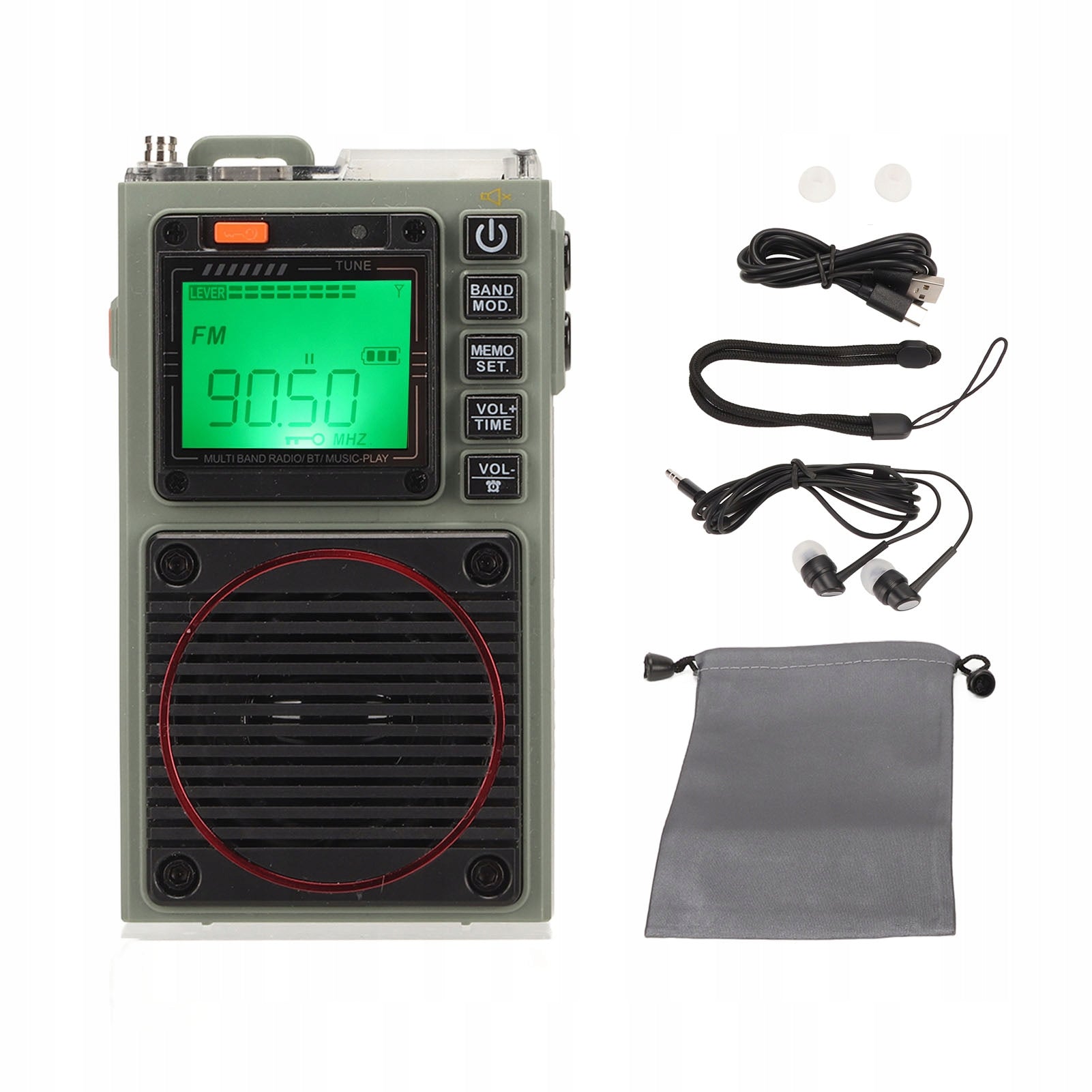 PORTABLE RADIO BATTERIES FM VHF AM SW WB HRD-787 NA1000mAh